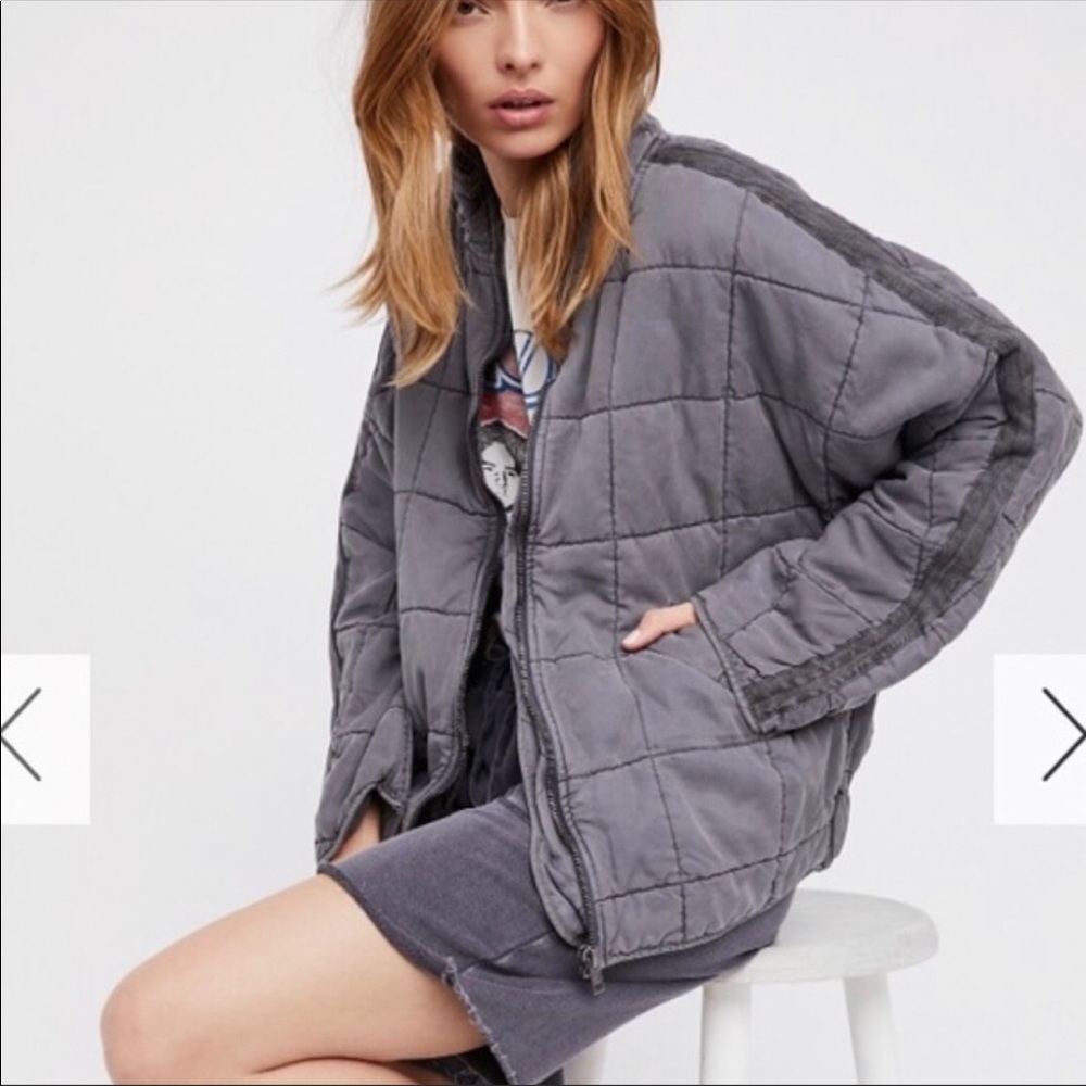 ISO: Free People Quilted Dolman Jacket Carbon
